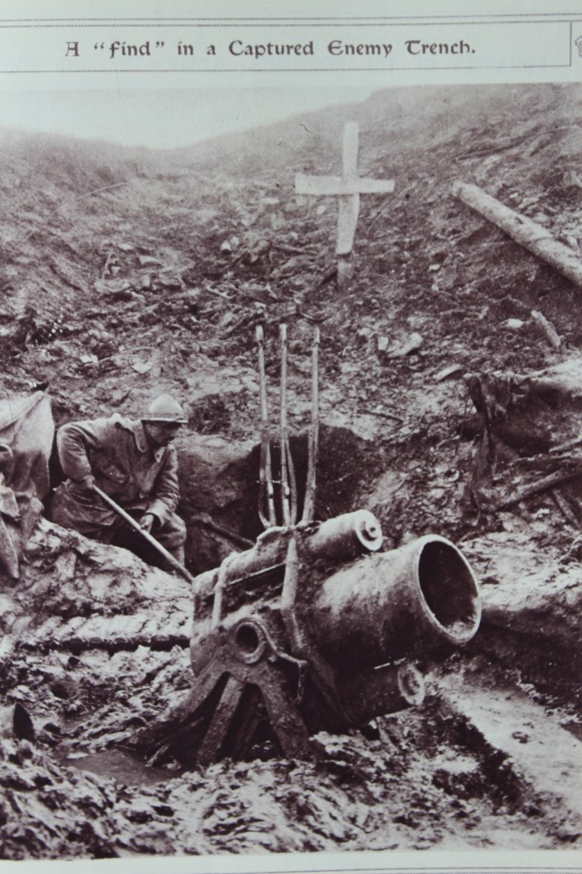 A Find in a Captured Enemy Trench, 1914-18 by English School
