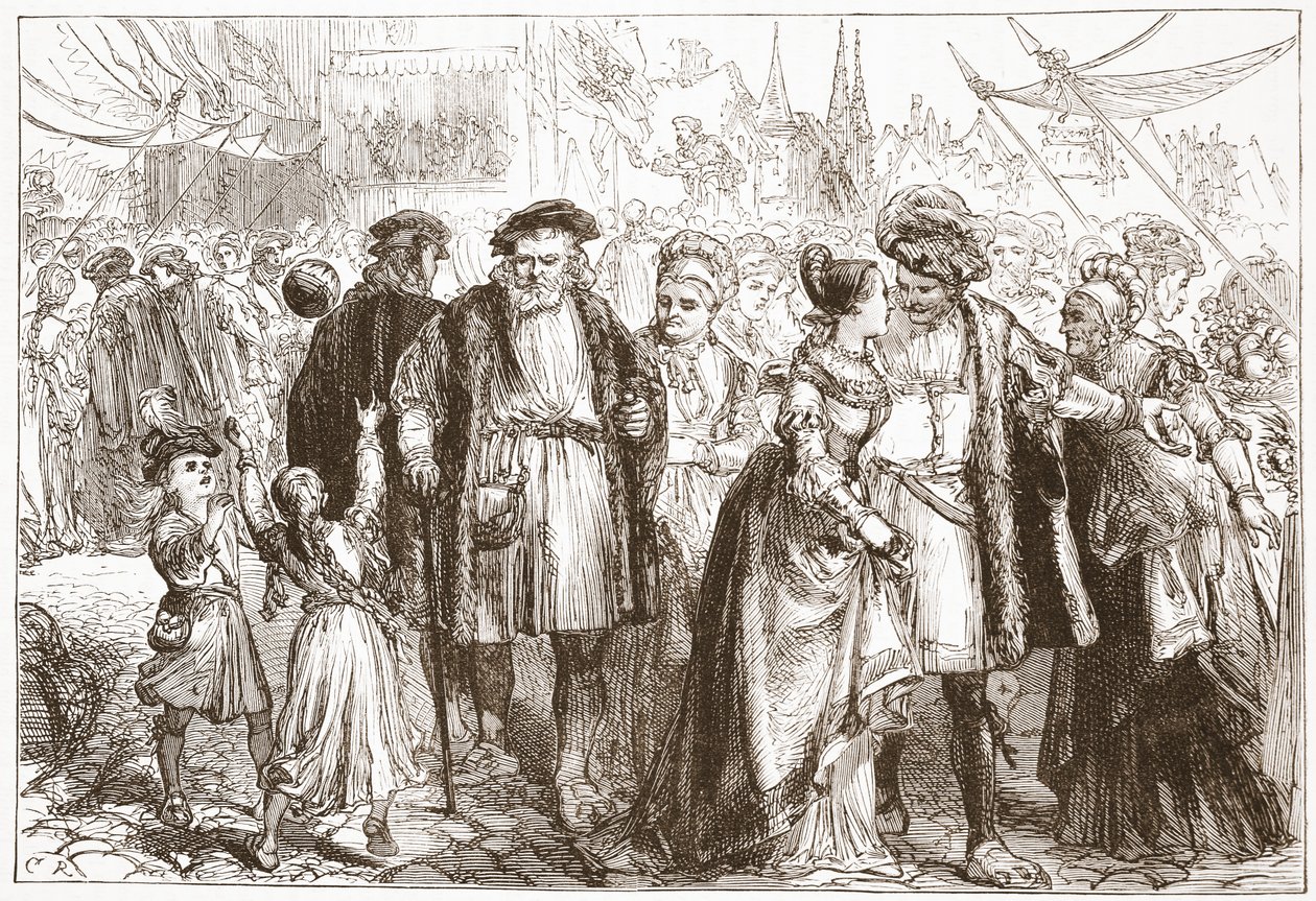 A Gala-Day in Nuremberg: Time, Sixteenth Century by English School