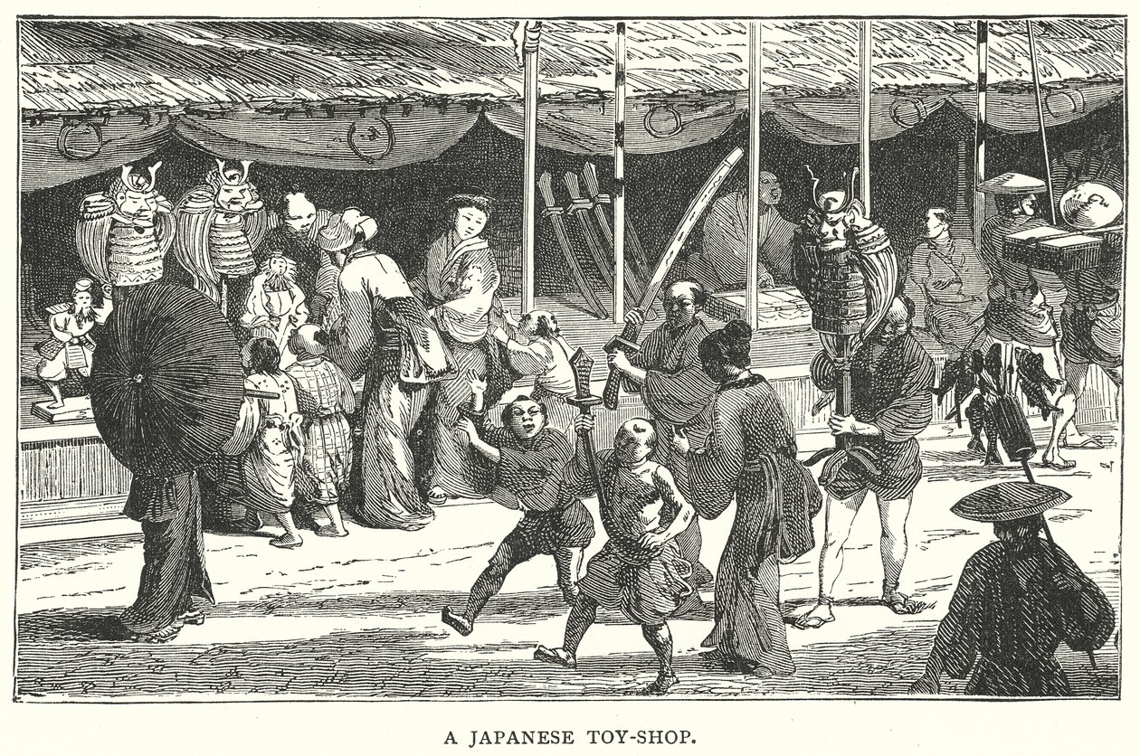 A Japanese Toy-Shop by English School