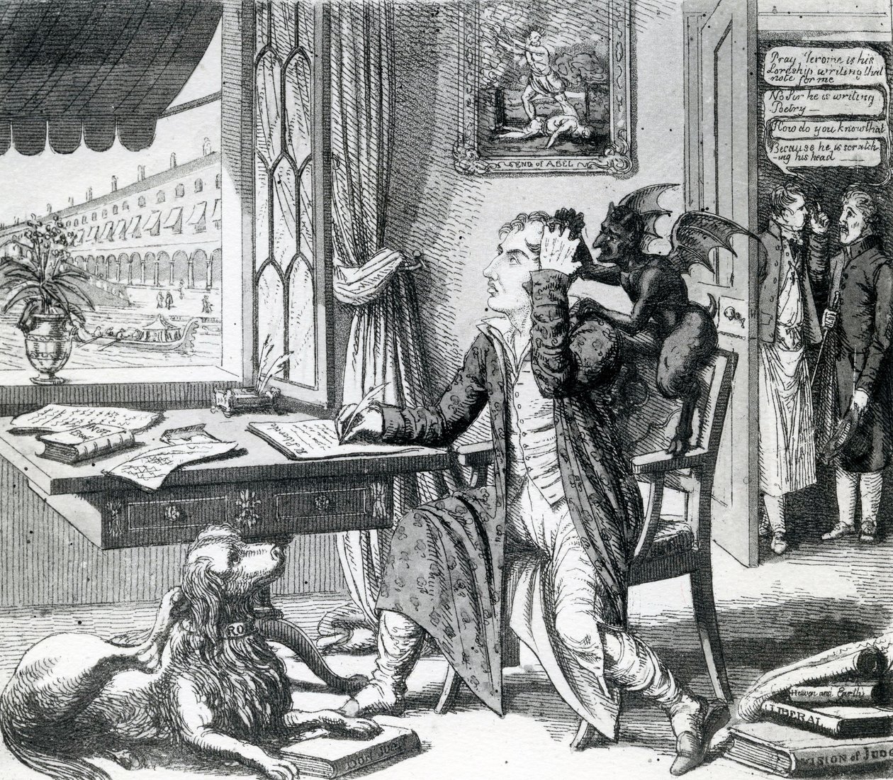 A Noble Poet - Scratching Up His Ideas by English School