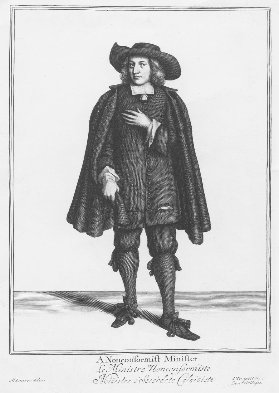A Non-Conformist Minister from the Cries of London by English School