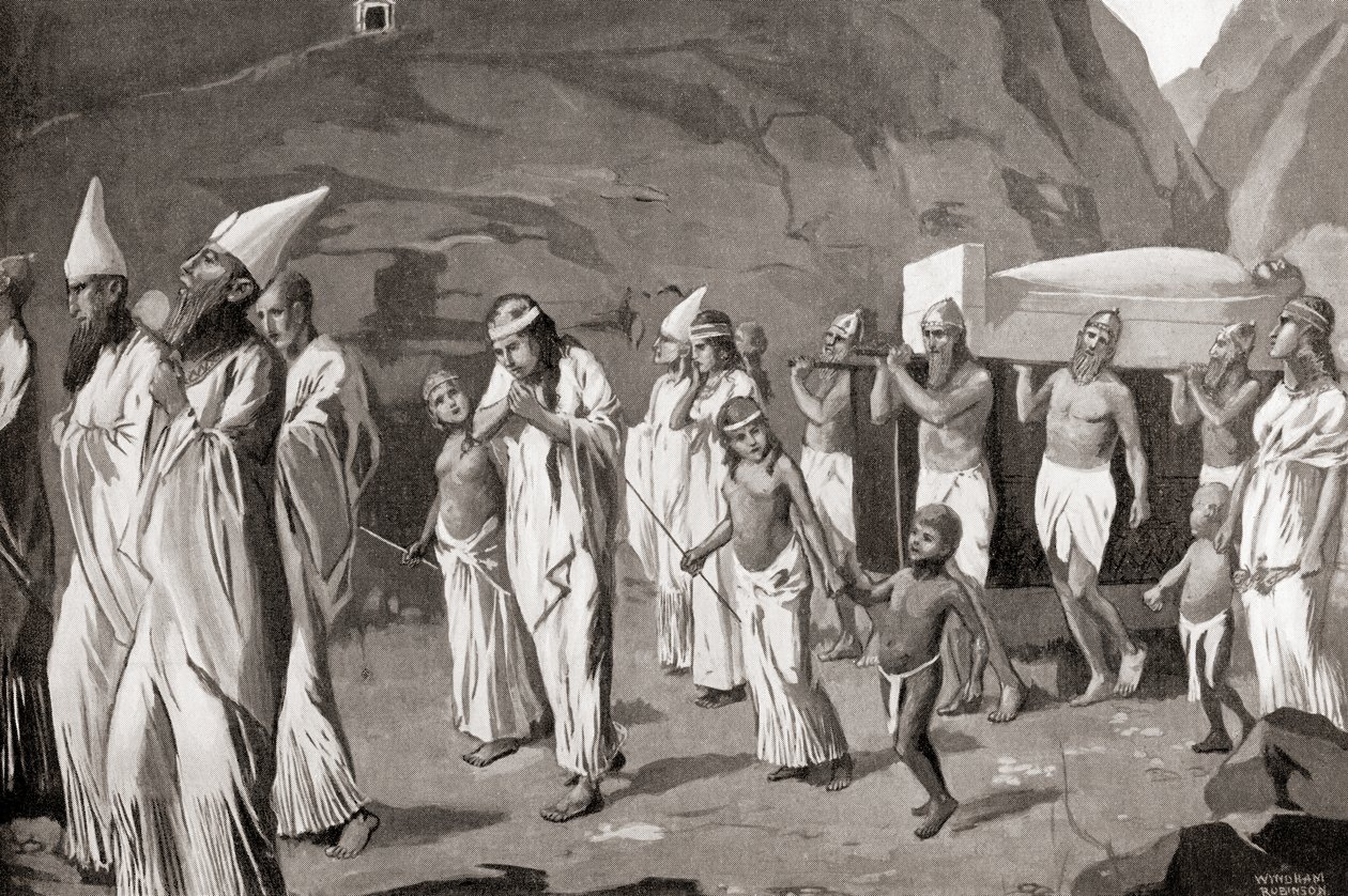 A Phoenician funeral procession, from Hutchinson