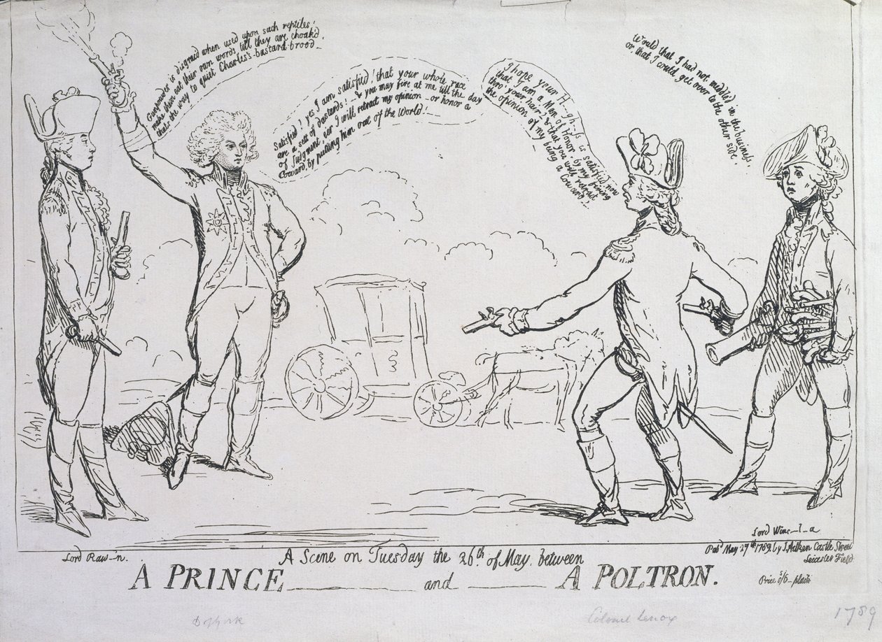 A Prince and a Poltron by English School