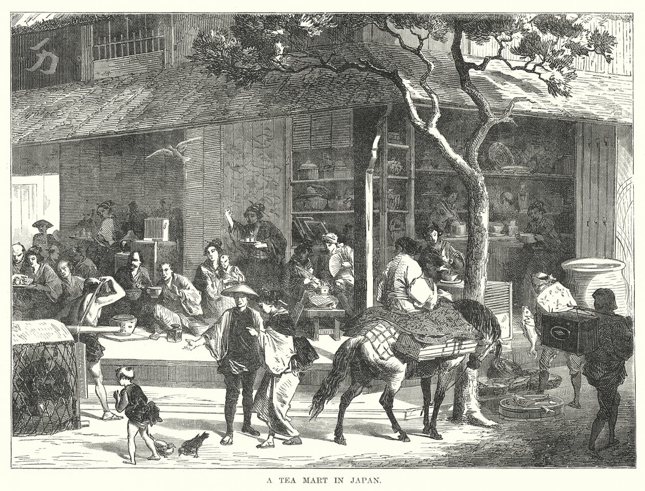 A Tea Mart in Japan by English School