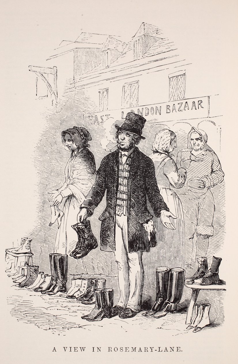A View in Rosemary-Lane, illustration from London Labour and London Poor by Henry Mayhew, pub. 1862 by English School
