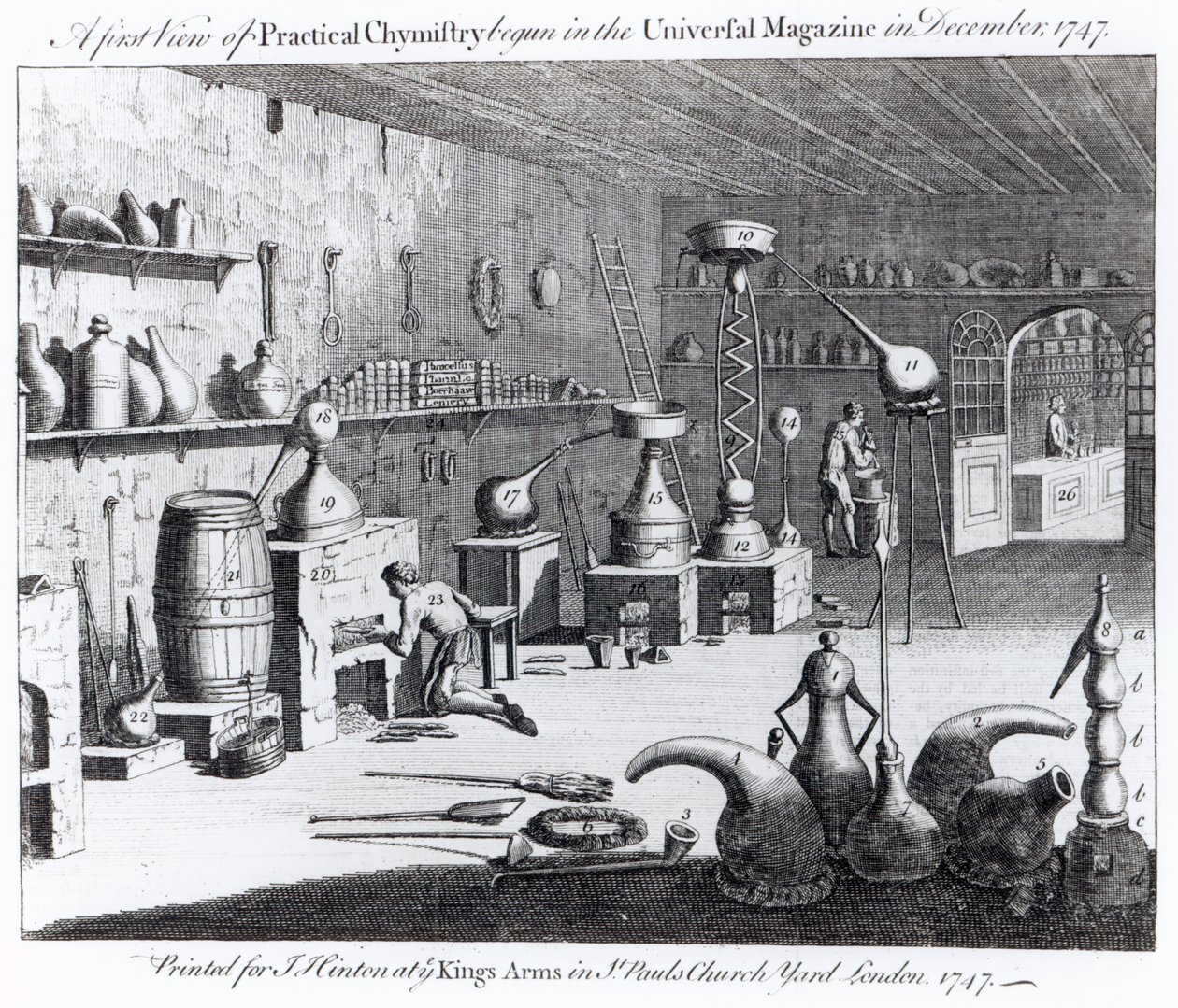 A First View of Practical Chemistry Begun in the Universal Magazine in December 1747 by English School