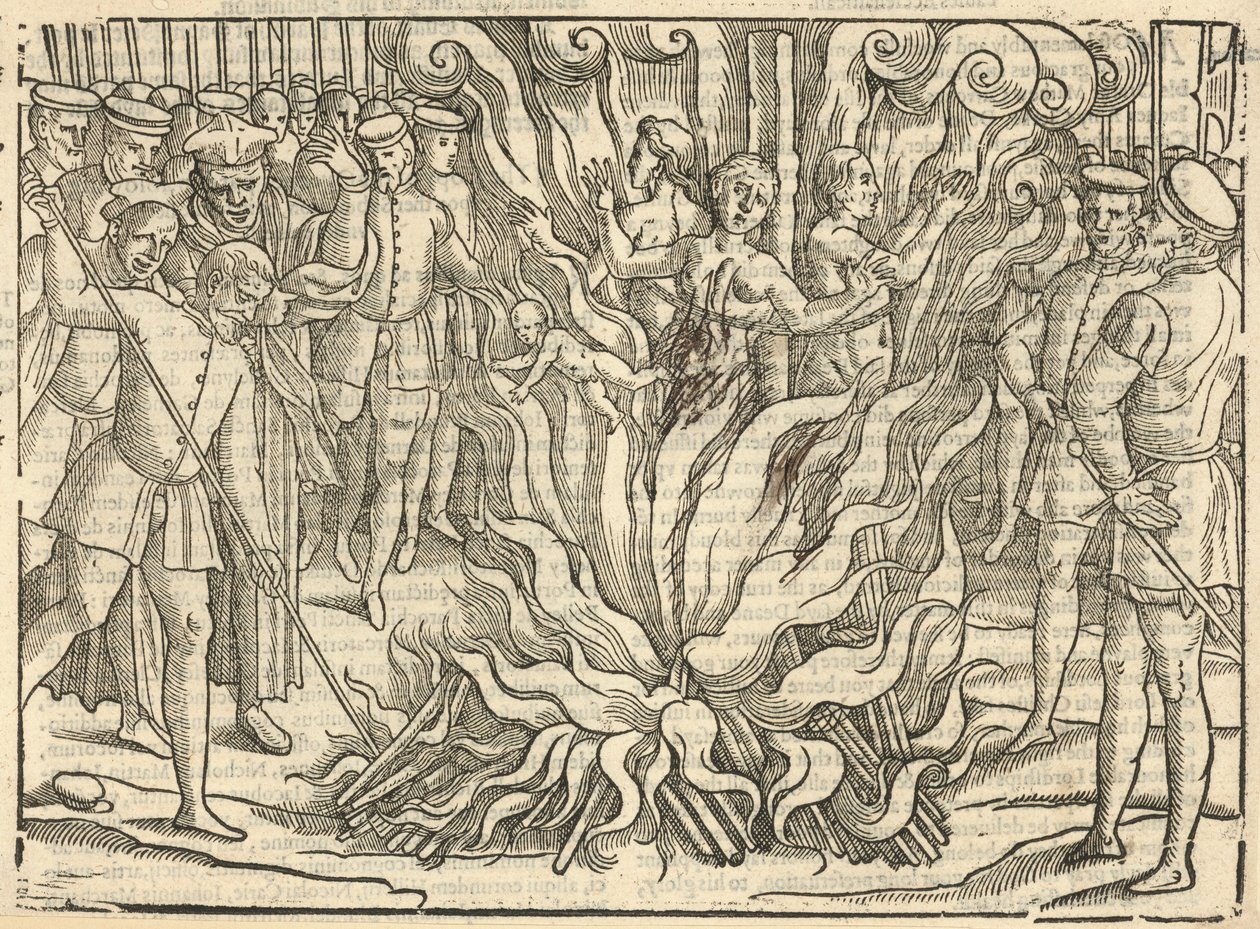 A Lamentable Spectacle of Three Women by English School