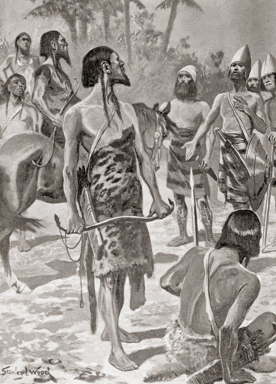 A Meeting Between Tyrian Founders of Carthage and Libyan Chiefs, from Hutchinson