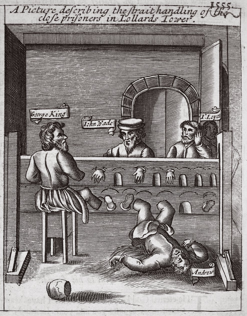 A Picture Describing the Strait Handling of the Close Prisoners in the Lollards Tower by English School