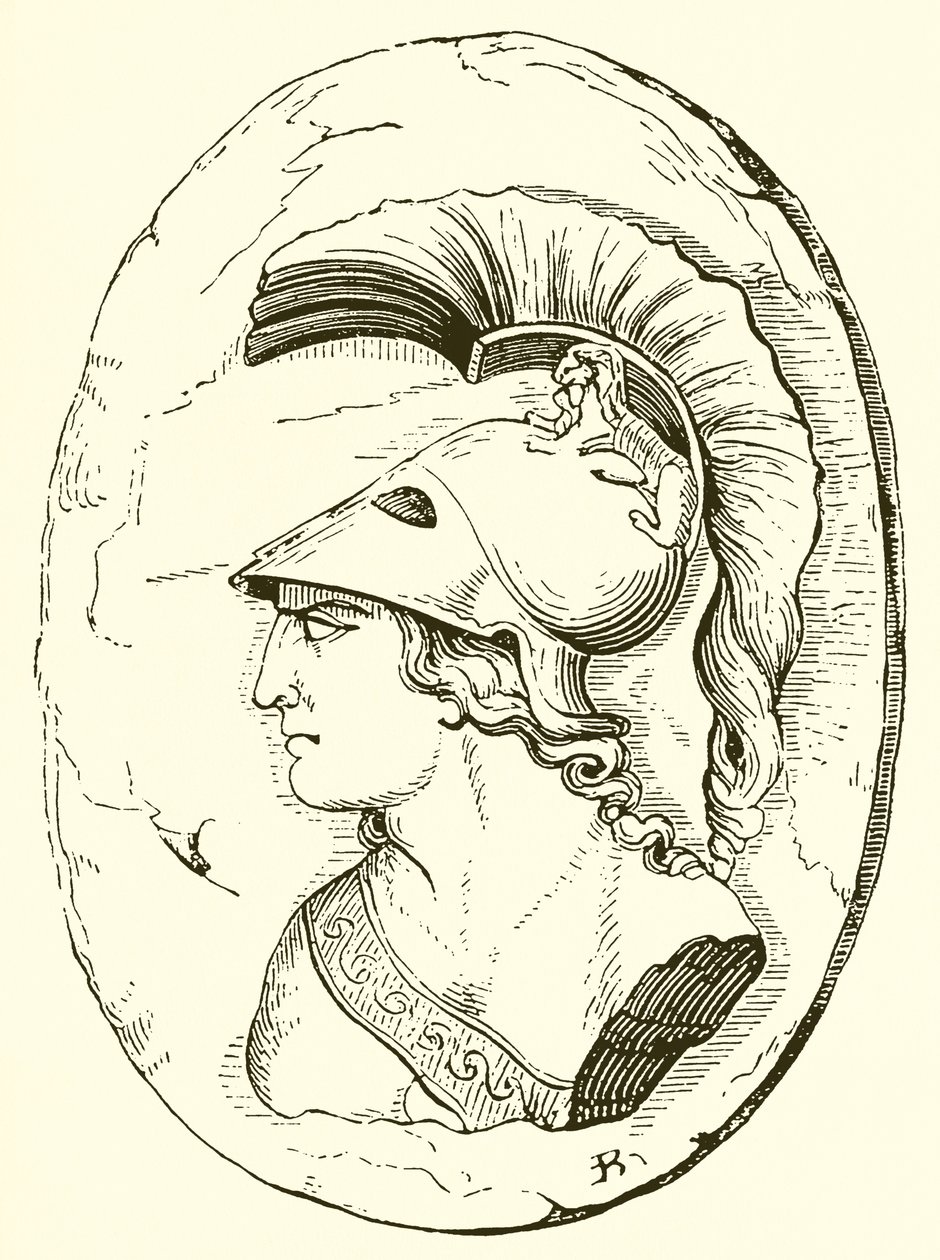 Alcibiades, from an Ancient Sculpture by English School