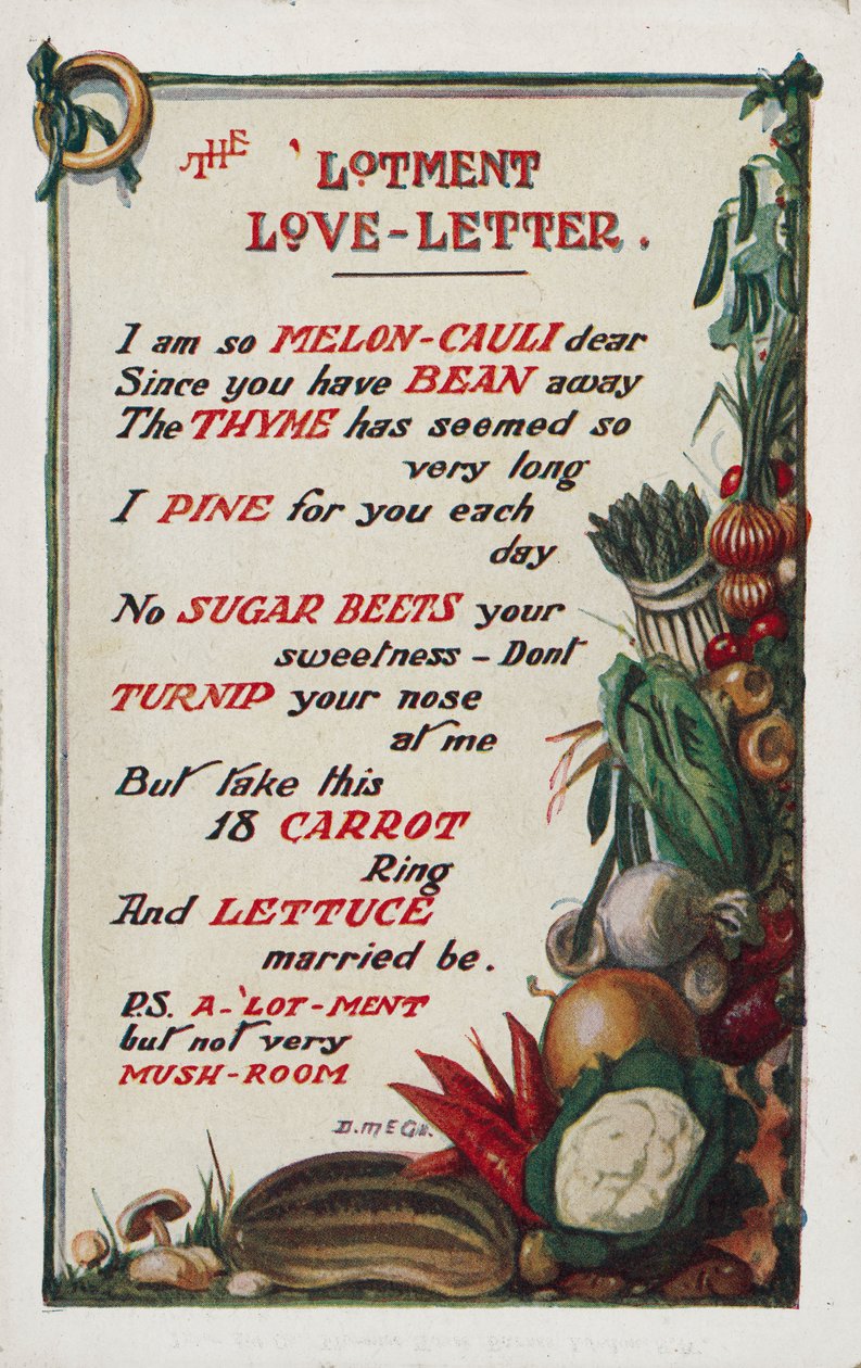 Allotment Love Letter by English School