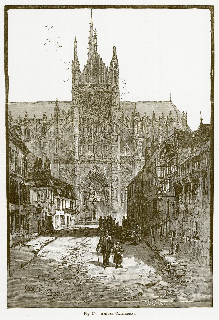 Amiens Cathedral by English School