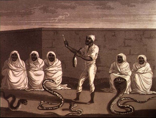 An African Juggler, a Snake Charmer from Morocco, pub. by Henry Colburn by English School