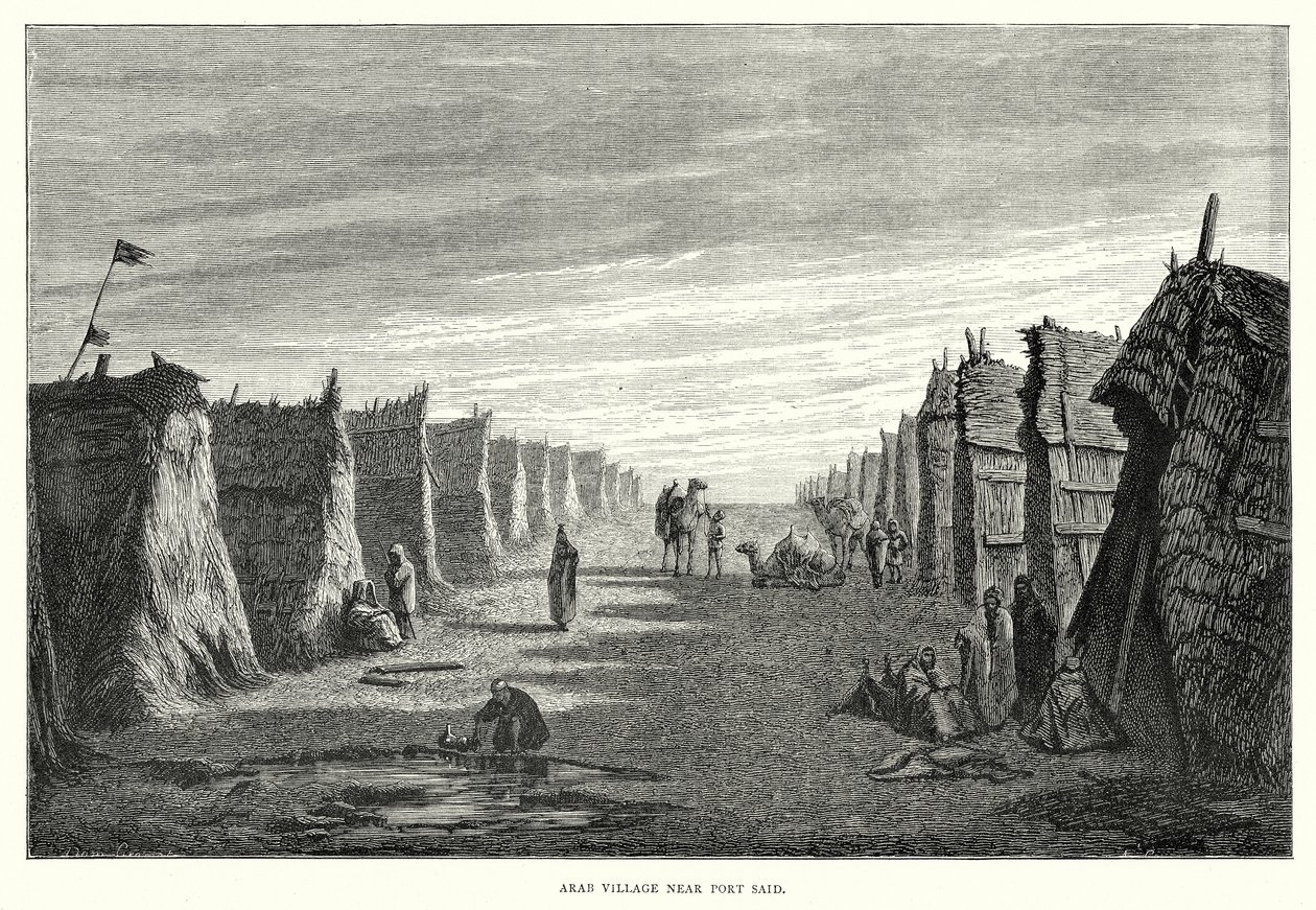 Arab Village near Port Said by English School