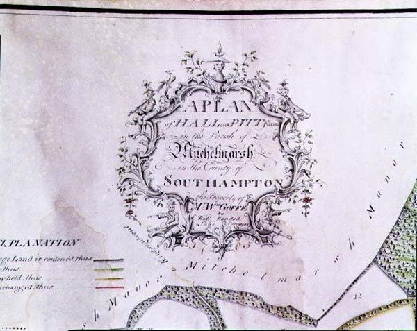 Descriptive Cartouche from a Map Reading 
