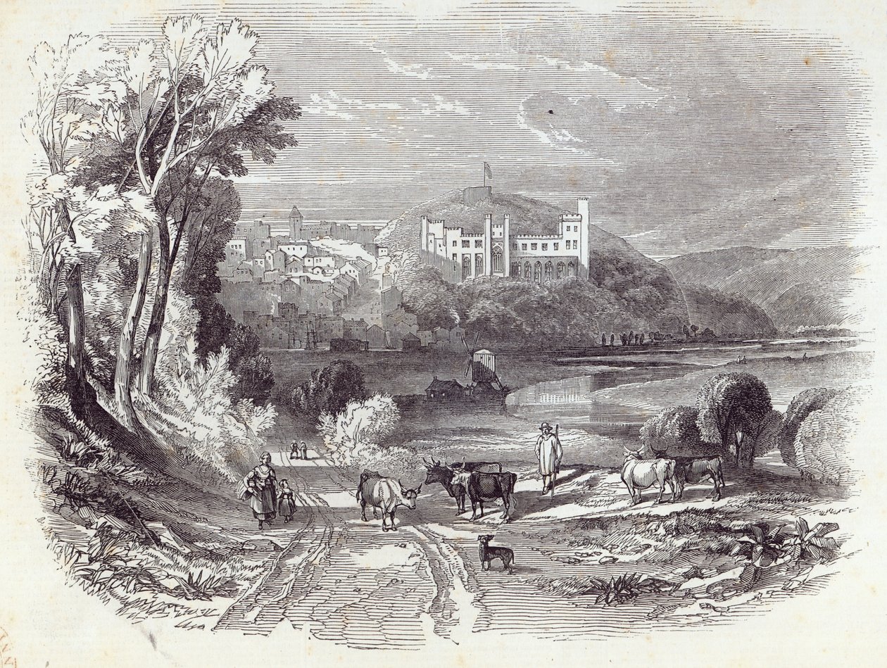 Arundel Castle and Town, from 