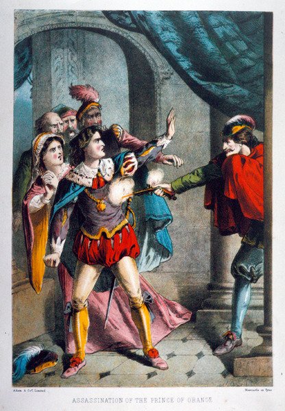 Assassination of the Prince of Orange by English School