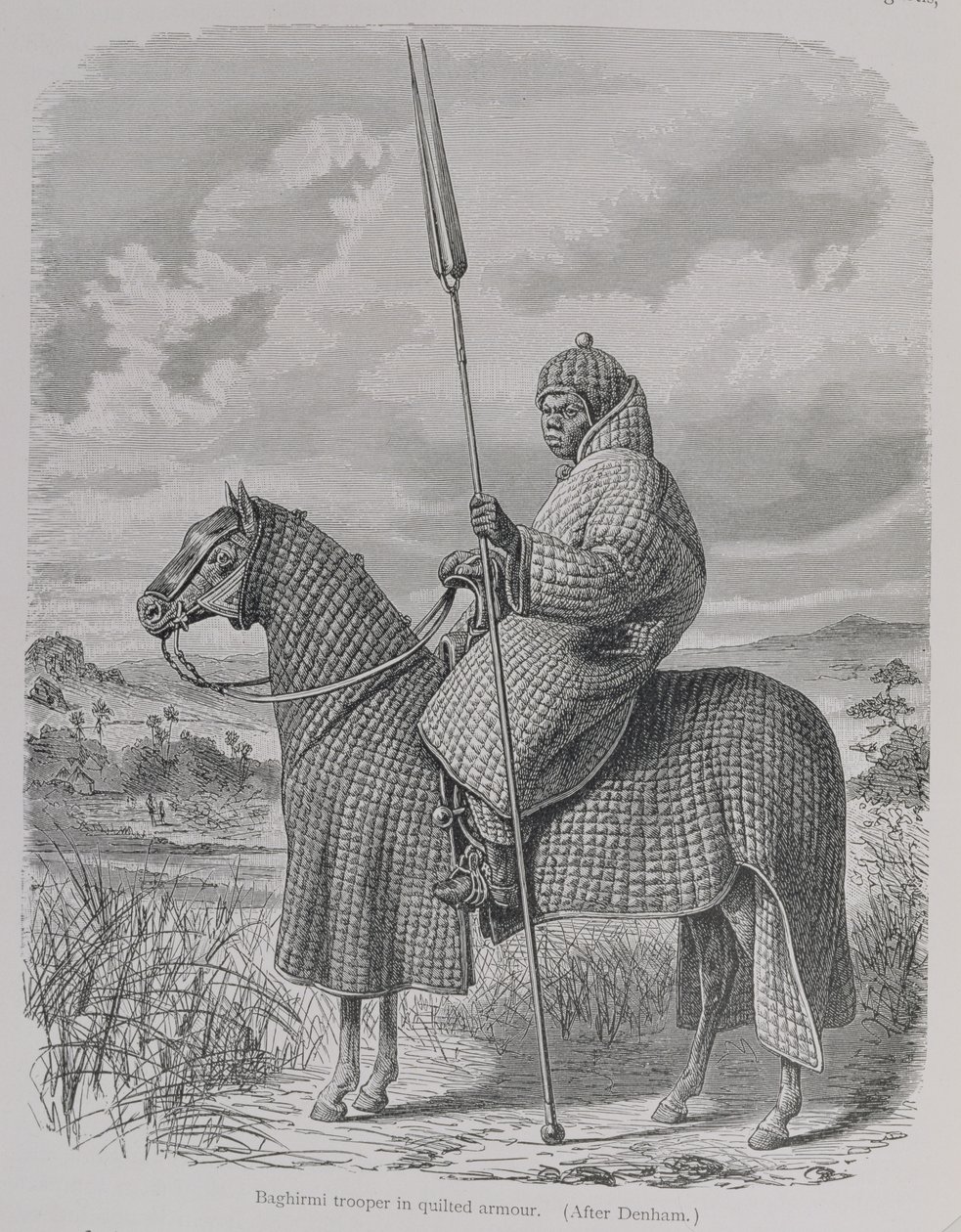 Baghirmi Trooper in Quilted Armour, from 