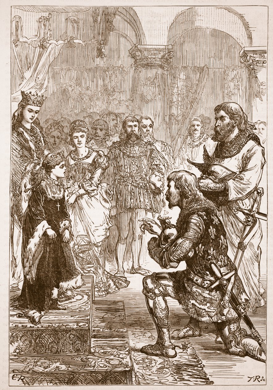 Betrothal of the Princess Isabella to Richard (Illustration from Cassell