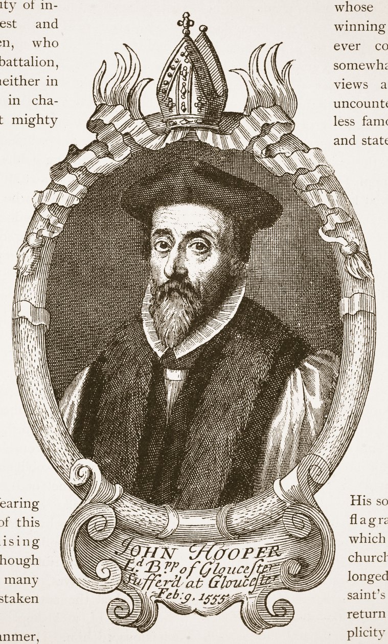 Bishop Hooper, illustration from The Church of England: A History for the People by H.D.M. Spence-Jones by English School
