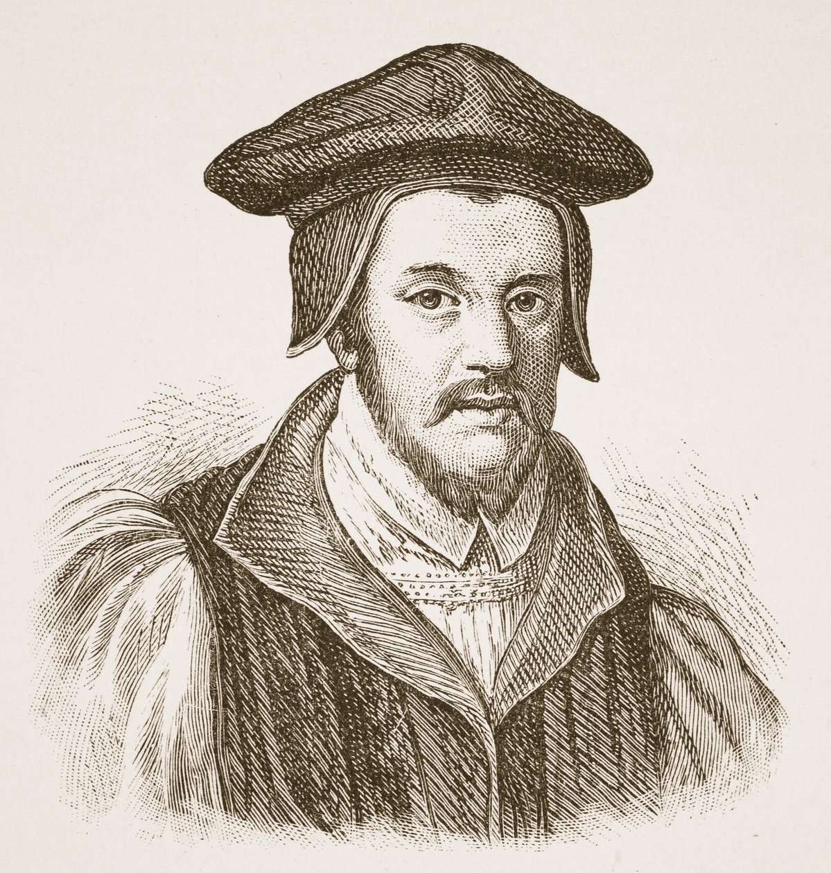 Bishop Jewel, illustration from The Church of England: A History for the People by H.D.M. Spence-Jones by English School