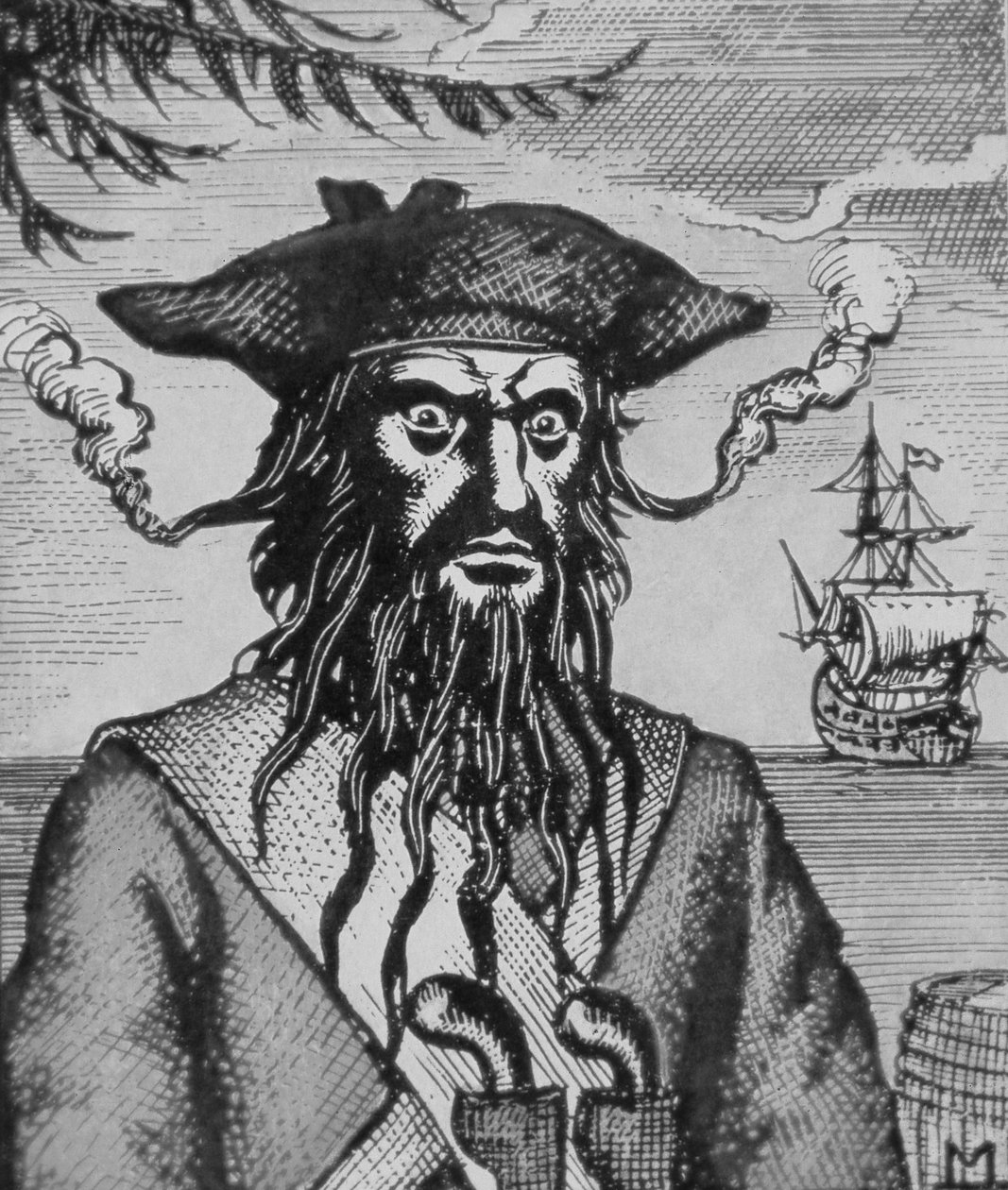 Blackbeard the Pirate by English School
