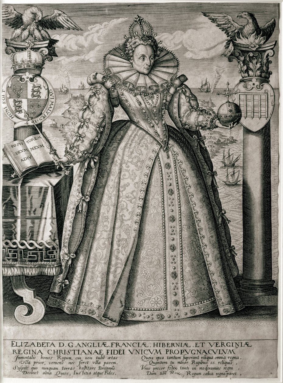 Book Frontispiece Celebrating Queen Elizabeth I