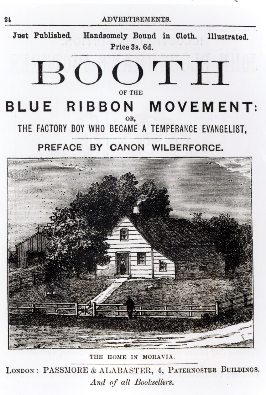 Booth of the Blue Ribbon Movement, 1883 by English School
