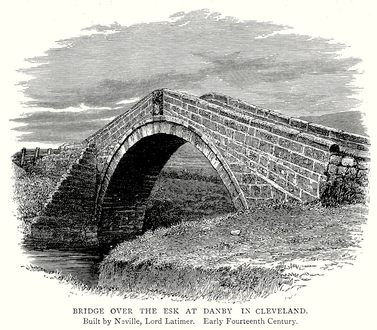Bridge over the Esk at Danby in Cleveland by English School