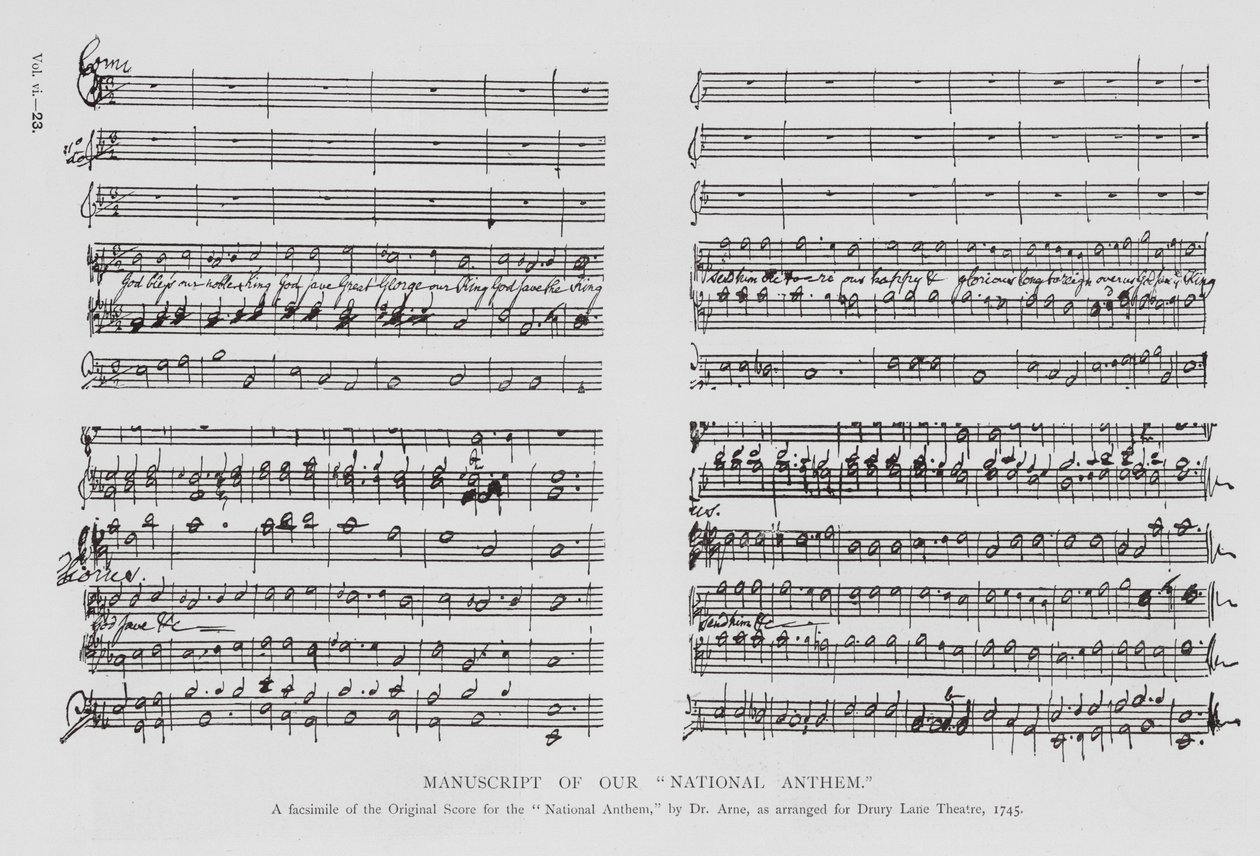 British National Anthem, Performed at the Drury Lane Theatre by English School