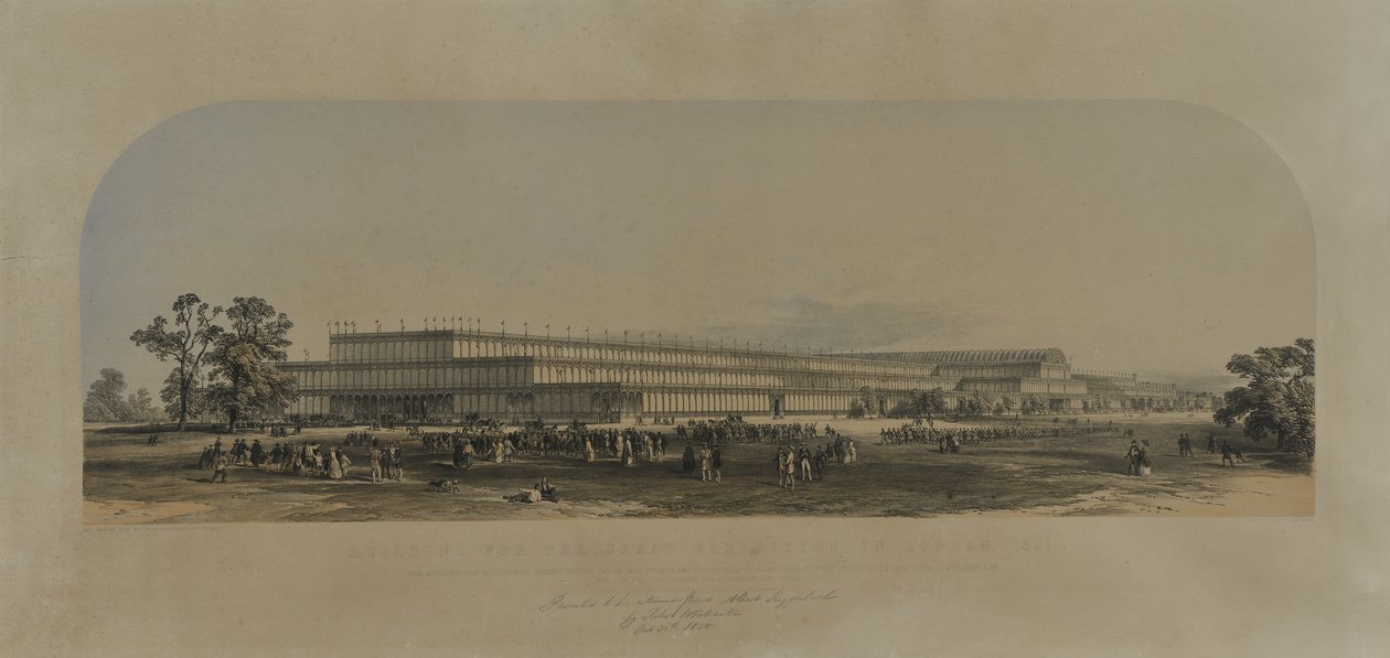 Building for the Great Exhibition in London by English School