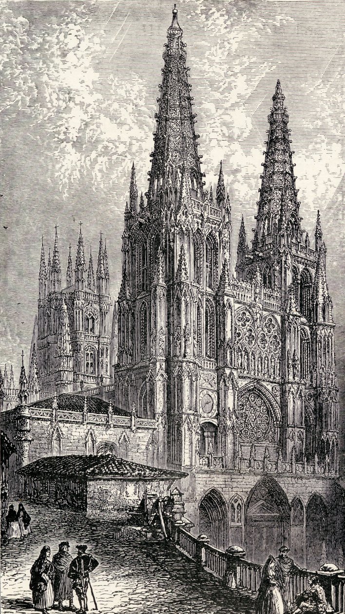 Burgos Cathedral, Burgos, Spain, from 