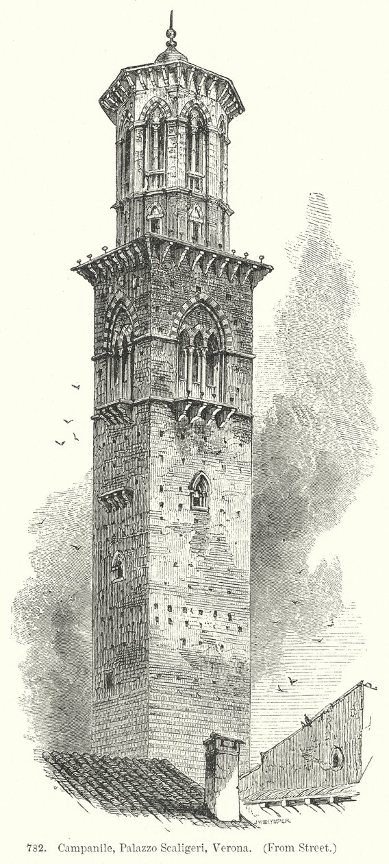 Campanile, Palazzo Scaligeri, Verona by English School