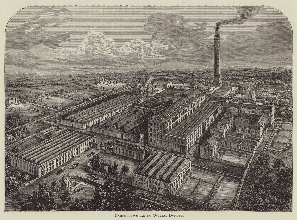 Camperdown Linen Works, Dundee by English School