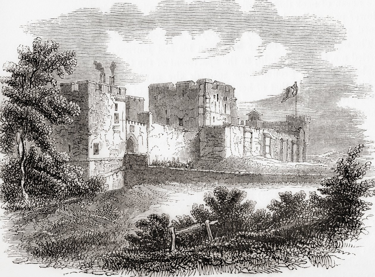 Carlisle Castle, Carlisle, Cumbria, England Seen Here in the 19th Century, from Old England: A Pictorial Museum, Published 1847 by English School