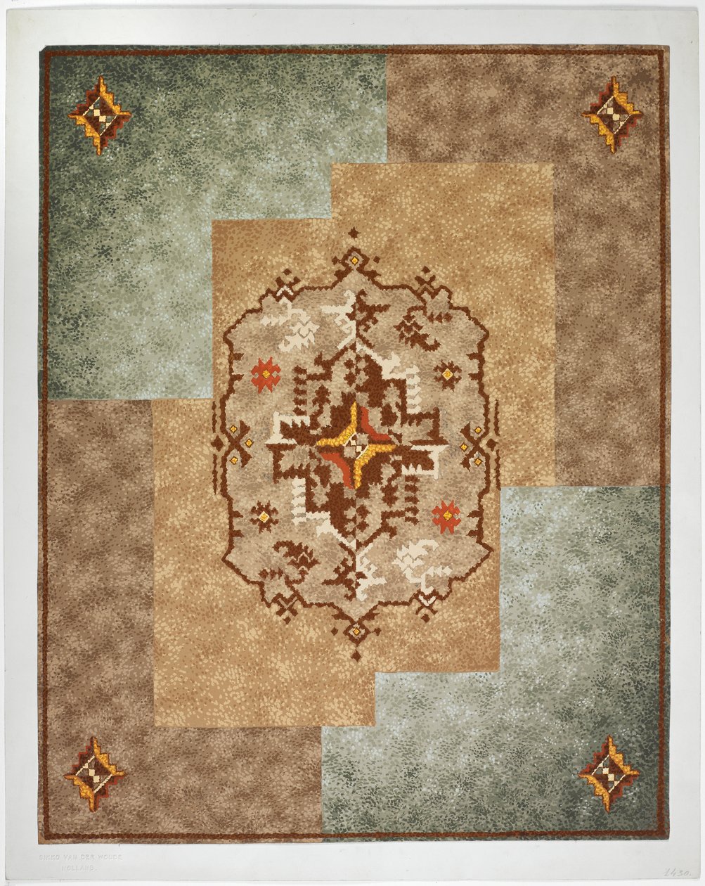 Carpet design by English School
