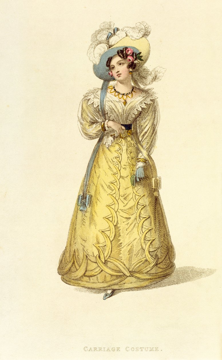 Carriage Costume, Fashion Plate from Ackermann