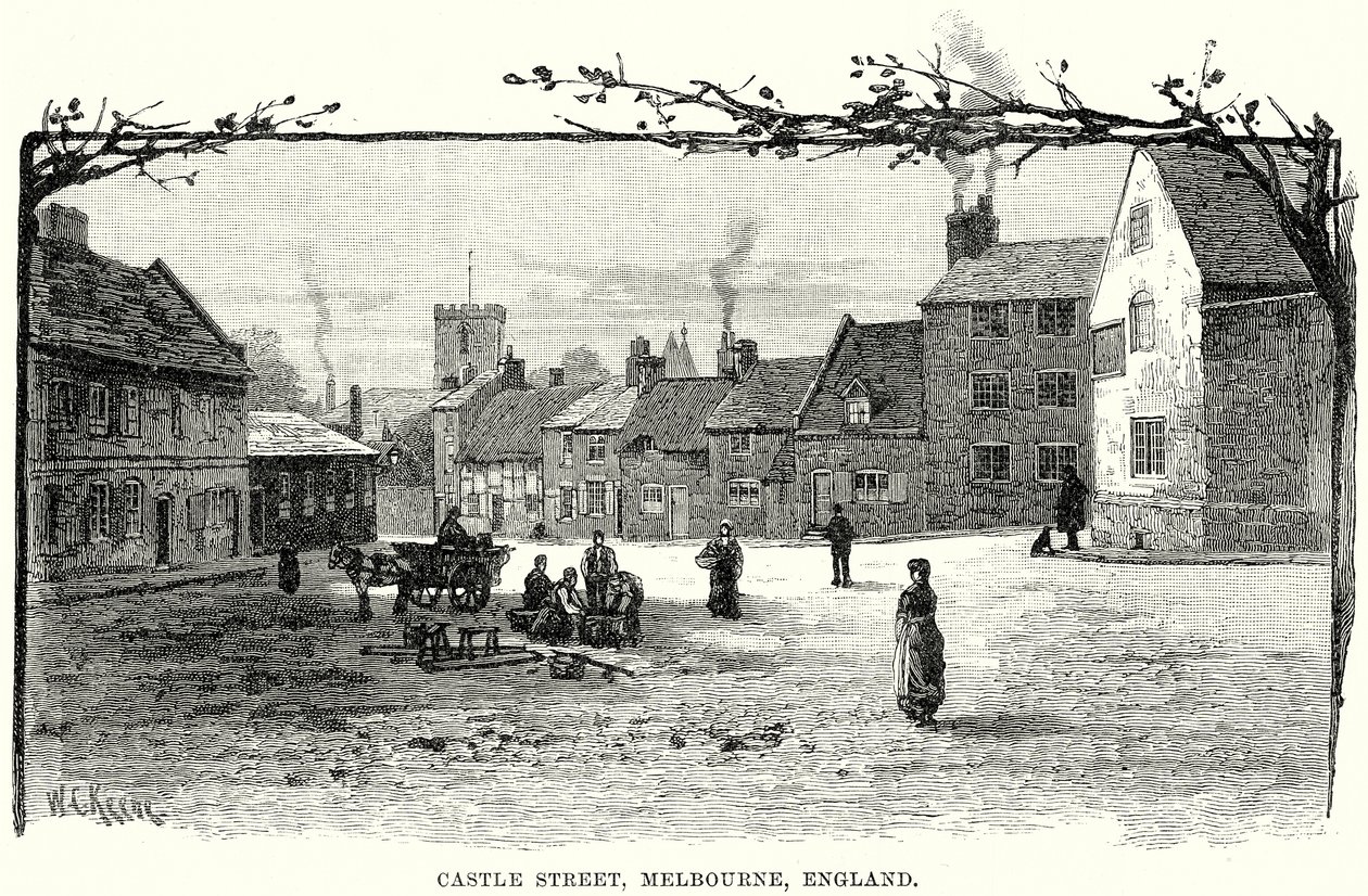 Castle Street, Melbourne, England by English School
