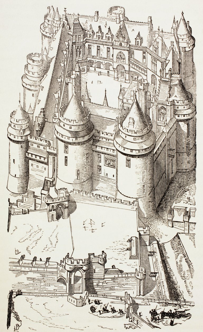 Castle of Pierrefonds, France, c.1880 by English School