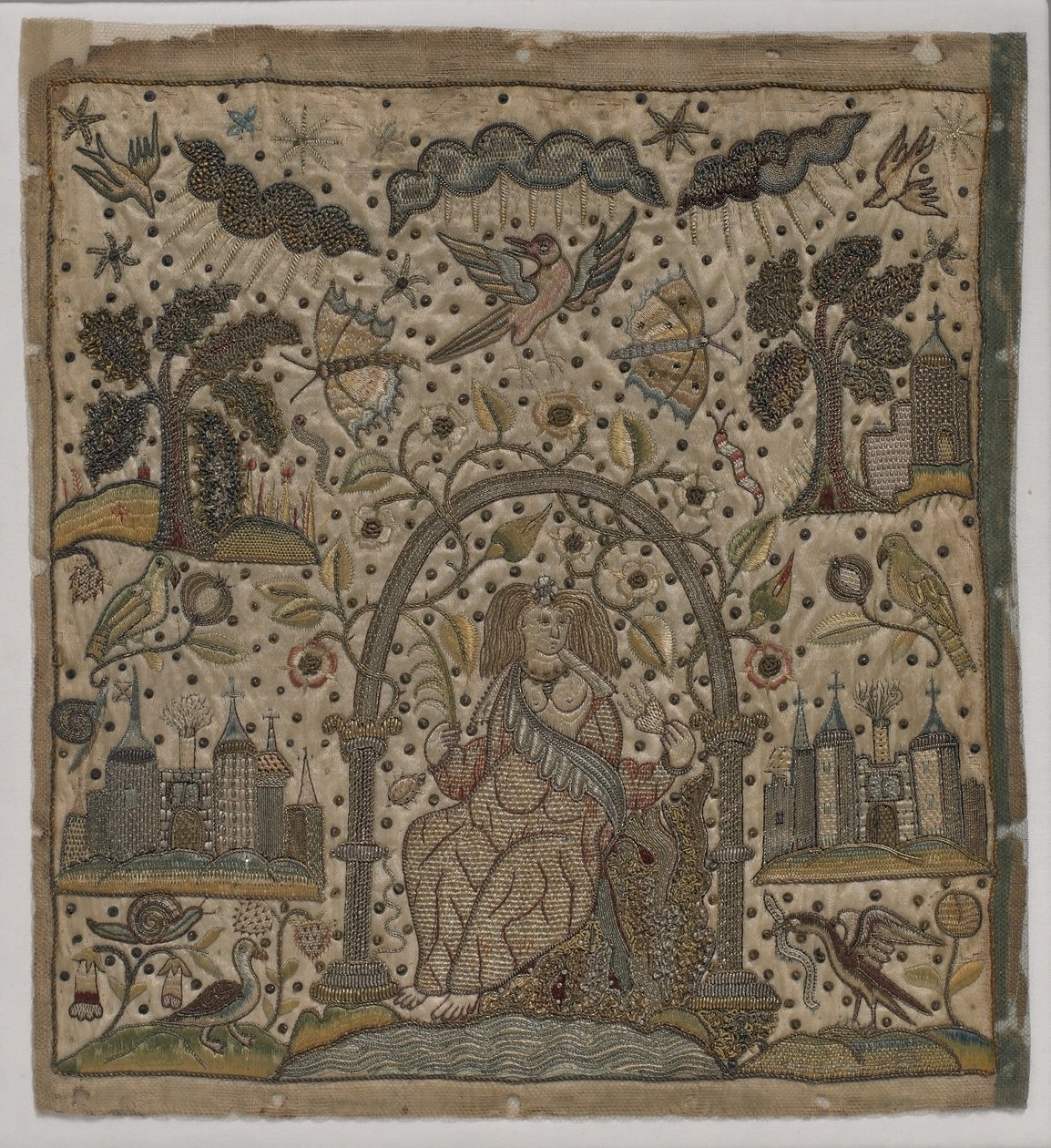 Charity beneath an arch, c.1640 by English School