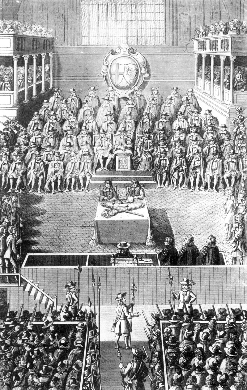 Charles I before the High Court of Justice at Whitehall, 27th January 1649 by English School