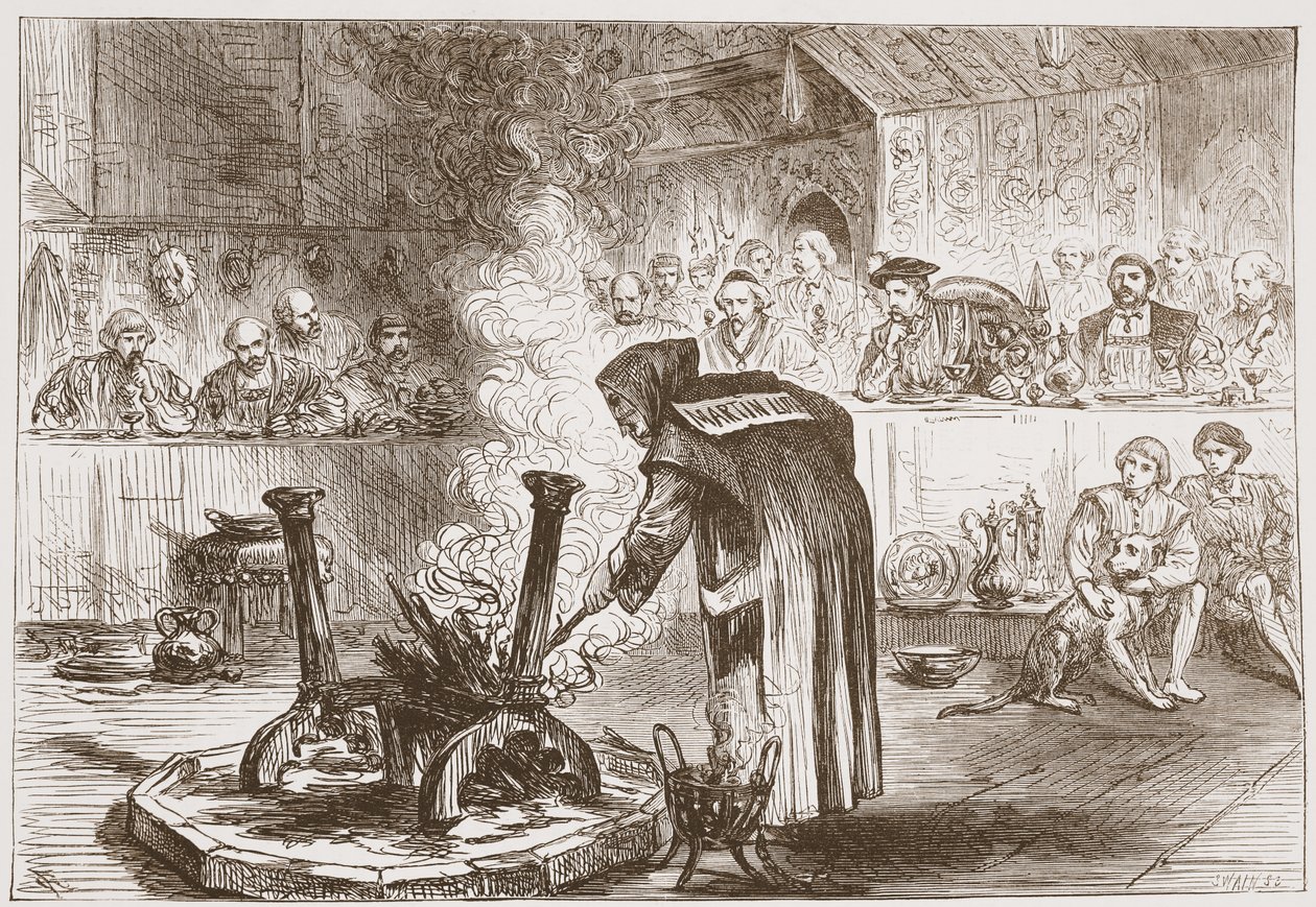 Charles sees the Play of the Masks by English School