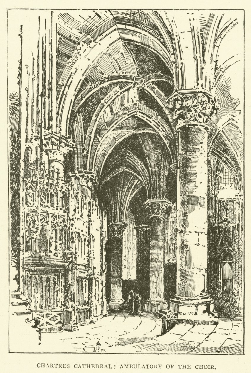 Chartres Cathedral, Ambulatory of the Choir by English School