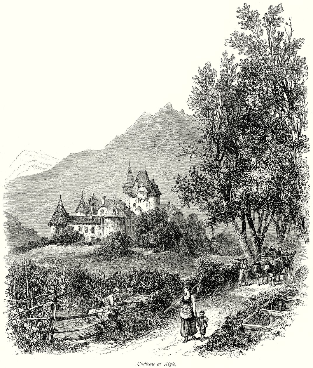 Chateau at Aigle by English School