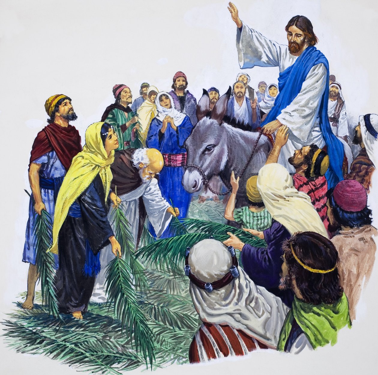 Christ Entering Jerusalem by English School