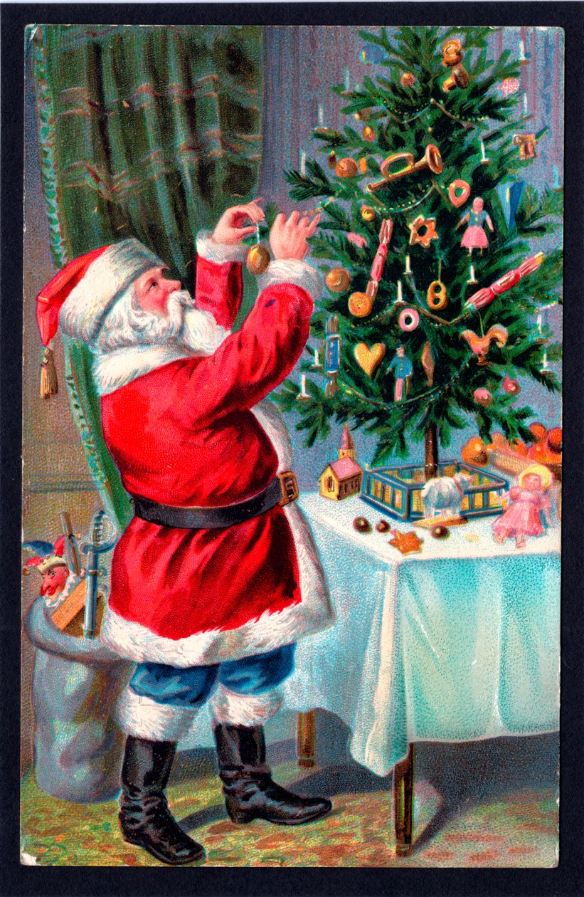 Christmas Postcard by English School