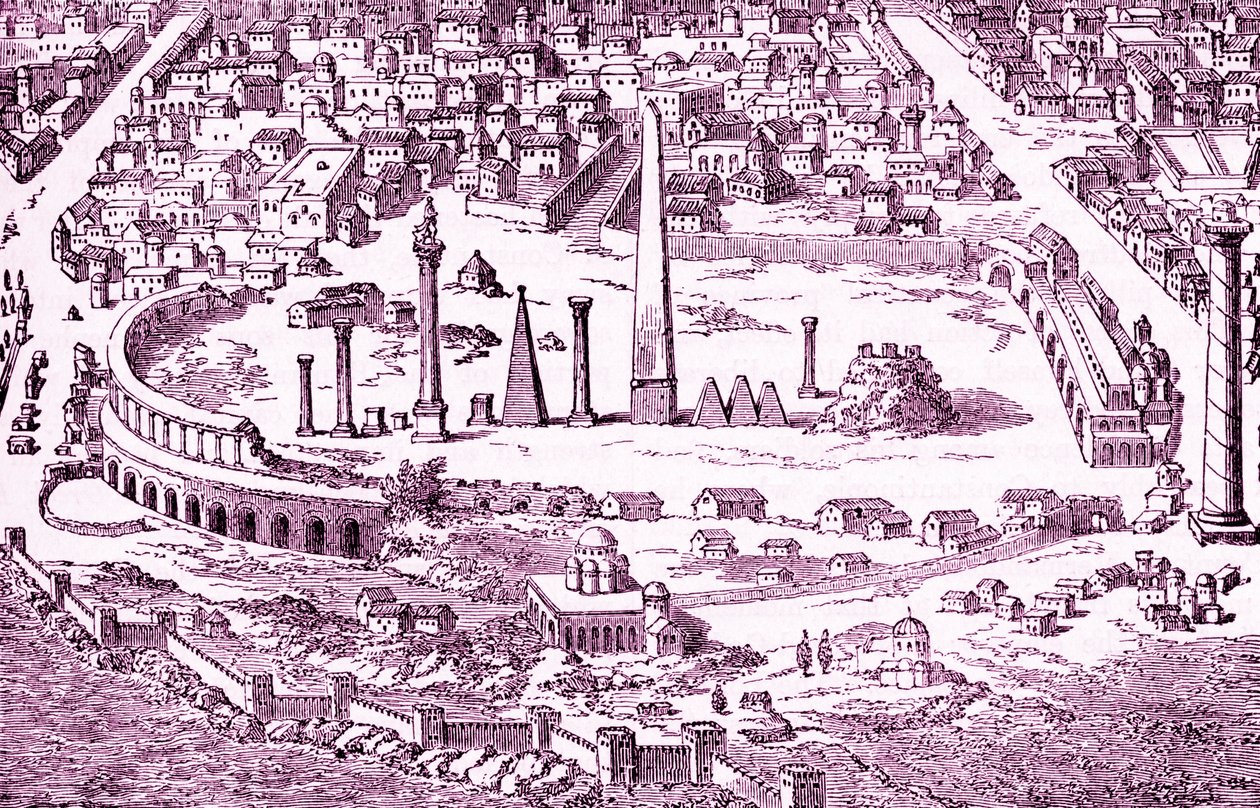 Circus and Hippodrome of Christian Constantinople, illustration of the 