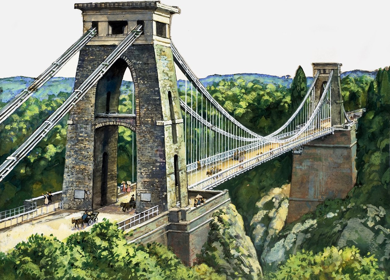 Clifton Suspension Bridge by English School