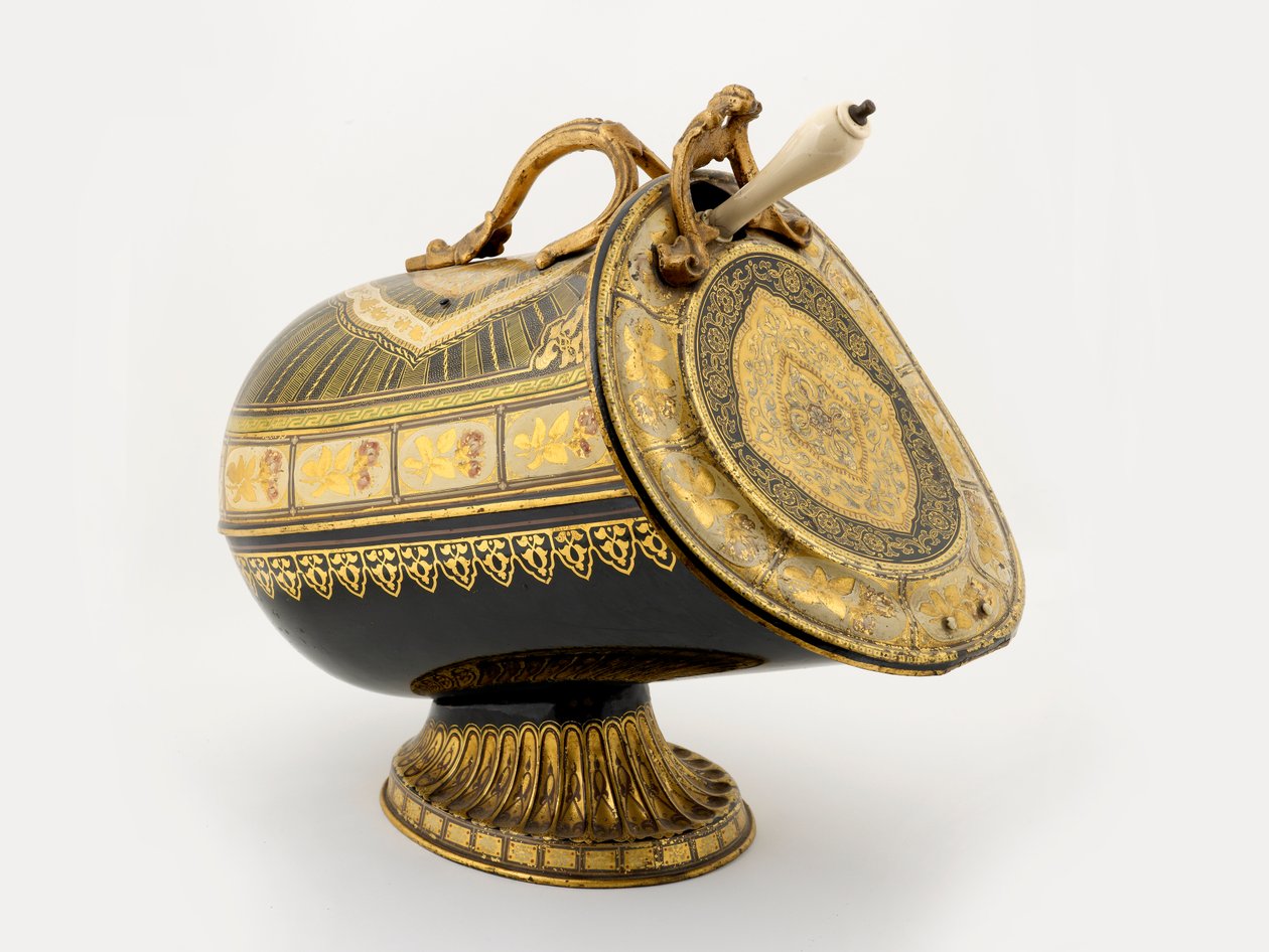 Coal scuttle by Henry Loveridge & Co., c.1880-1927 by English School