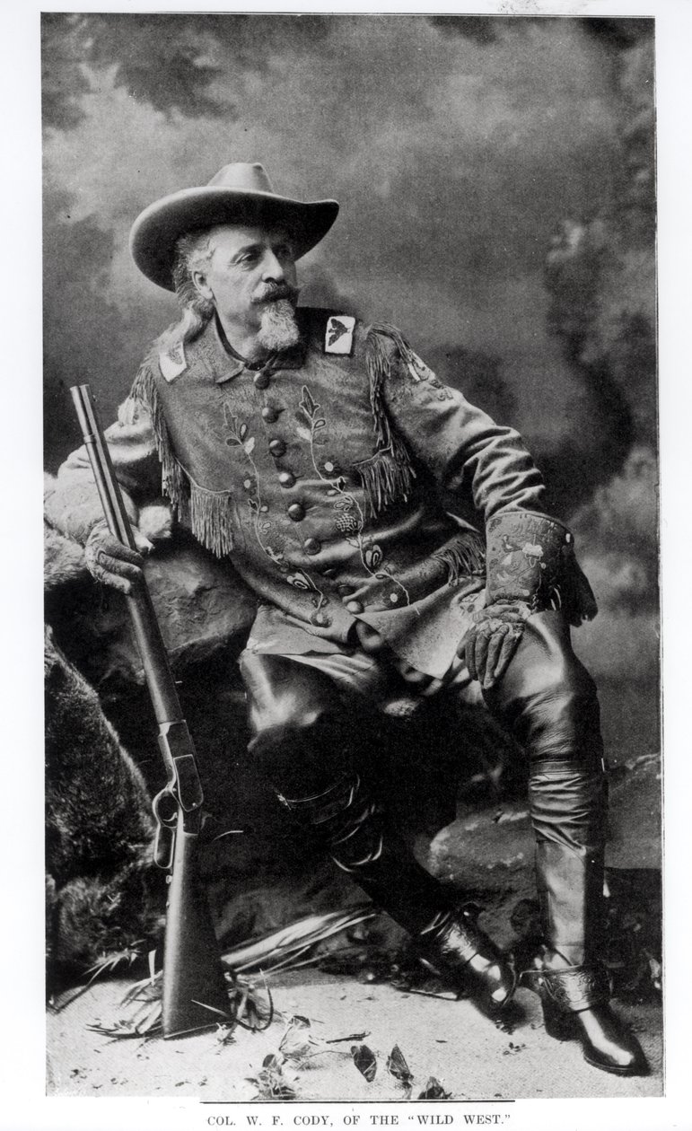 Colonel William Frederick Cody, also known as Buffalo Bill, 1903 by English School